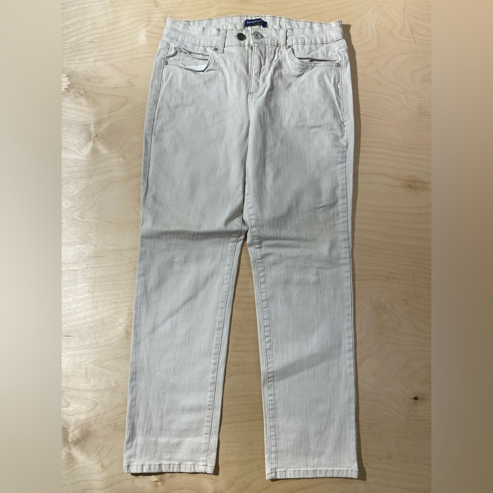 Bandolino Mandie Cream Jeans 10P (QB)